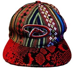Nexgen Arizona Diamondbacks snakeskin bill with patchwork panels snapback hat